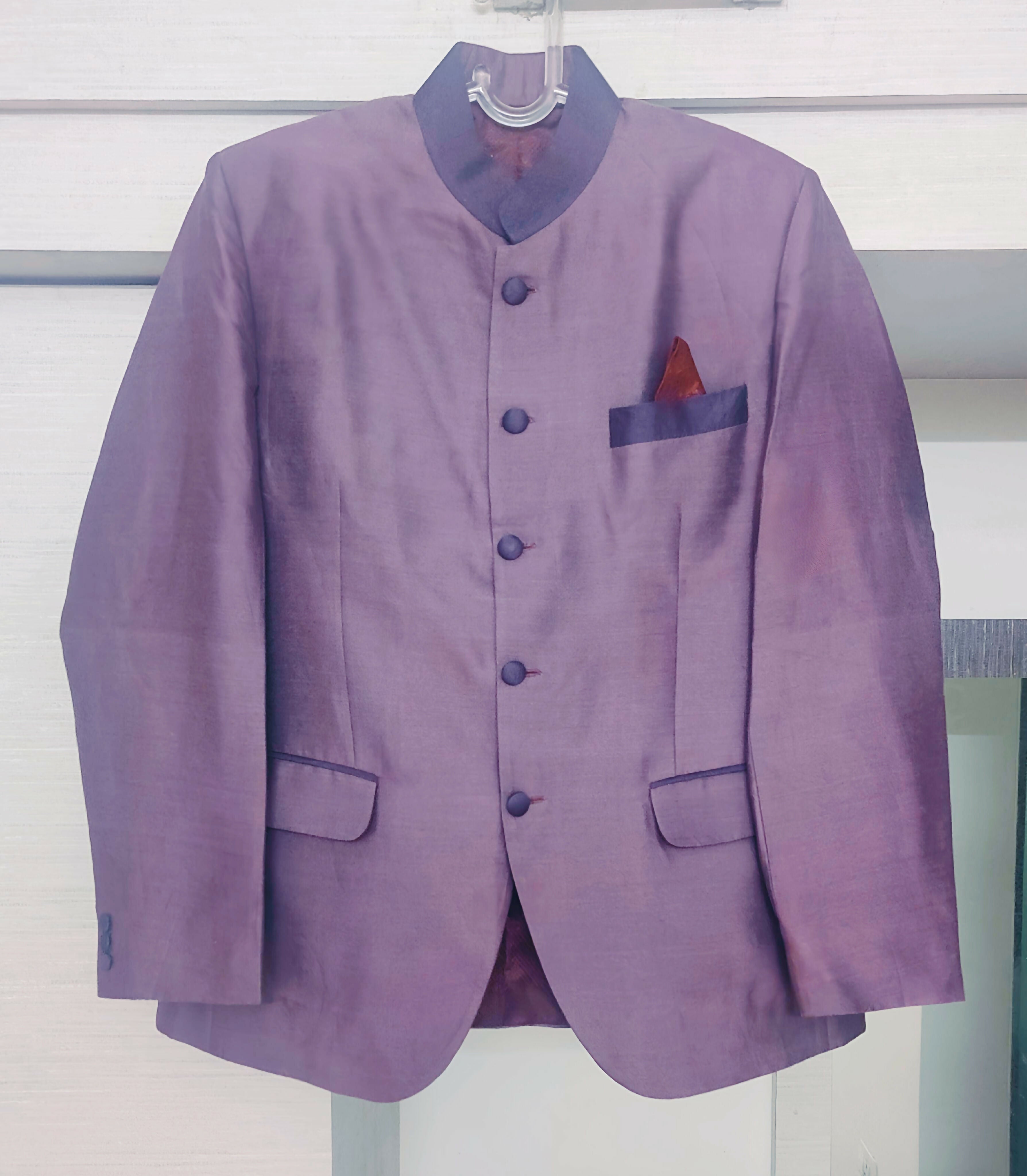 Mauve colour New Coat for Men.