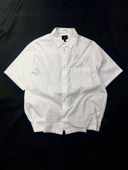 Men's Casual five sleeve White Shirt - L Size