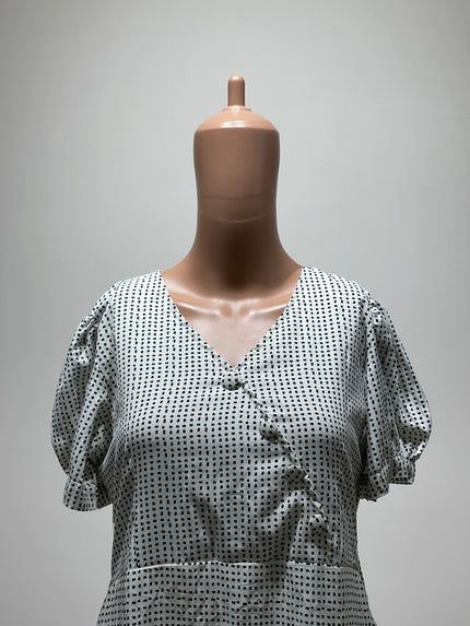 K.M.B Women Fit and Flare Black Dress L Size