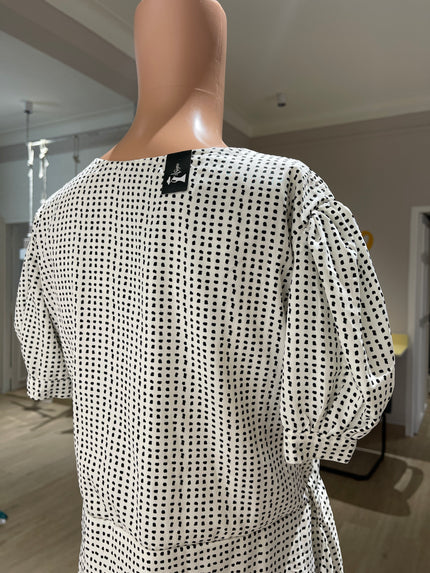 K.M.B Women Fit and Flare Black Dress L Size