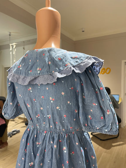 RIO GIRL Women Dress with Peter-Pan Collar M SIZE