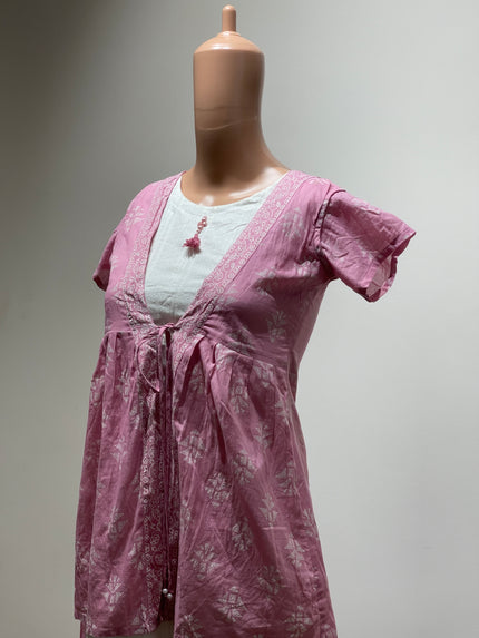 TWARA Teen Fit and Flare Pink Top - S Size