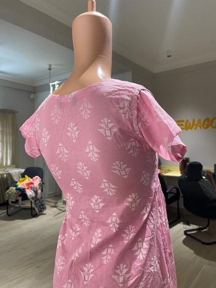 TWARA Teen Fit and Flare Pink Top - S Size