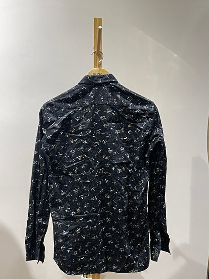 WINGS Men Slim Fit Floral Printed Pure Cotton Casual Shirt - M Size