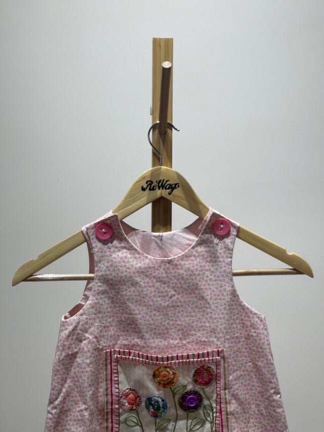 Kids Pink Floral Dress 26 Size 4 Yrs