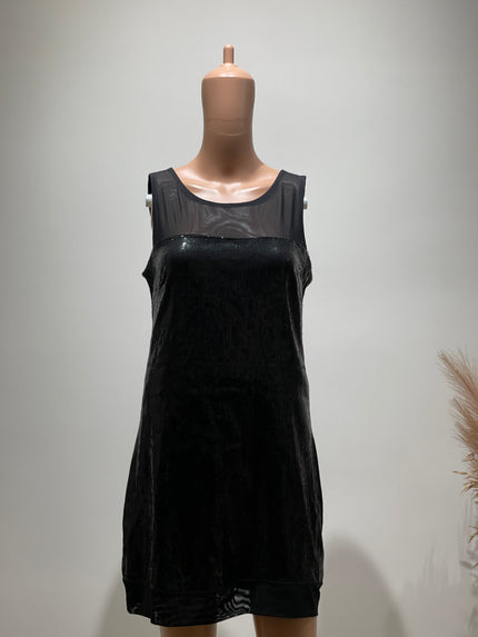 THE LIMITED Women Black Shimmery Tailored Dress S Size