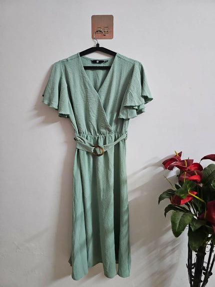 Pistha Green Short Dress of S size