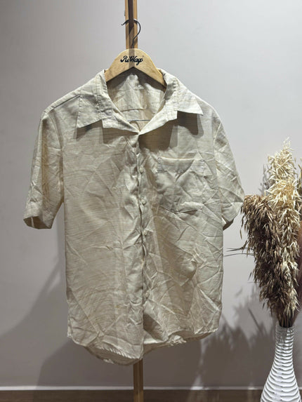 Men's Casual Begie Shirt - 2XL Size