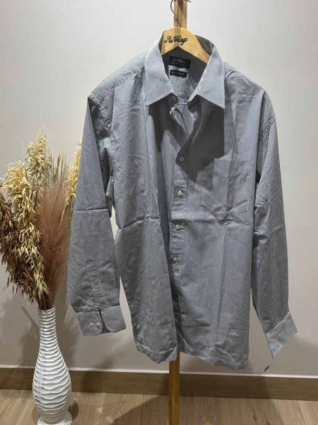 ZODIAC Men's Formal Check Shirt - 2XL Size
