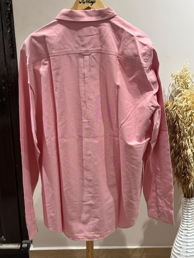 TIMBERLANID Men's Regular Fit Pink Shirt - XL Size