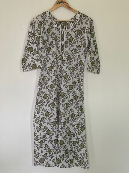Women's Kurti Set Green - M Size