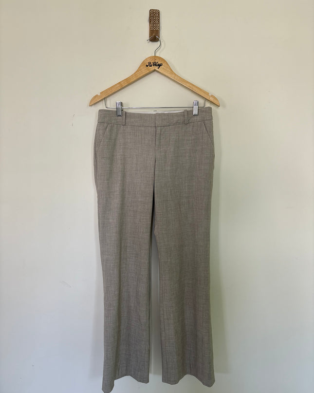 BANANA REPUBLIC Women’s Grey Formal Straight-Fit Trousers - M Size