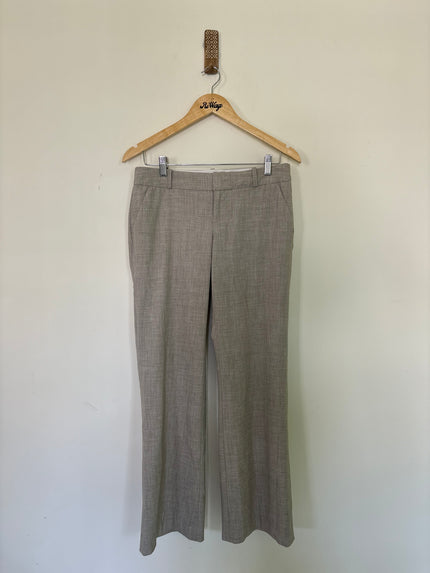 BANANA REPUBLIC Women’s Grey Formal Straight-Fit Trousers - M Size