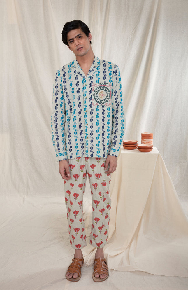 Anushe Pirani Mens Camp Collar Shirt