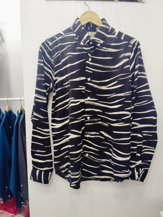 Men's Casual Animal Printed Black - (S, M, L, XL) [ Not used ]