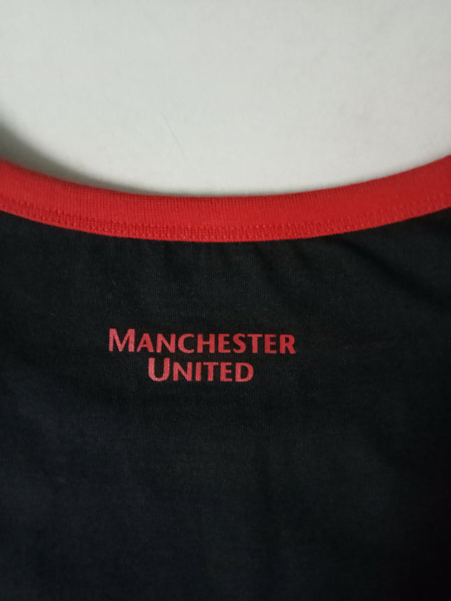 Men's Black Manchester United Tank Top - L Size