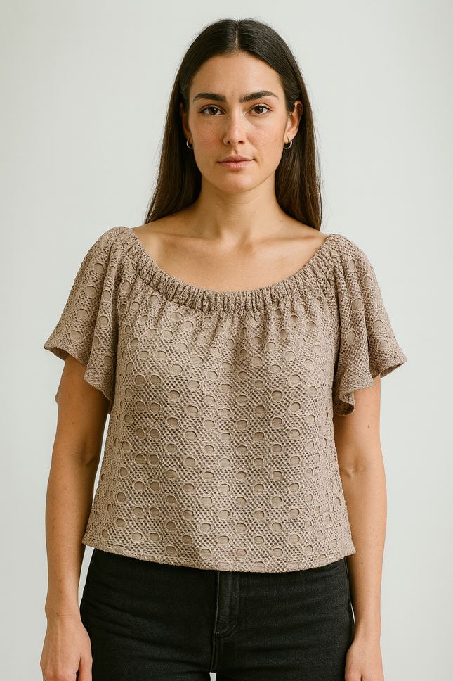 NUON Womens Light Pink Croptop - M Size
