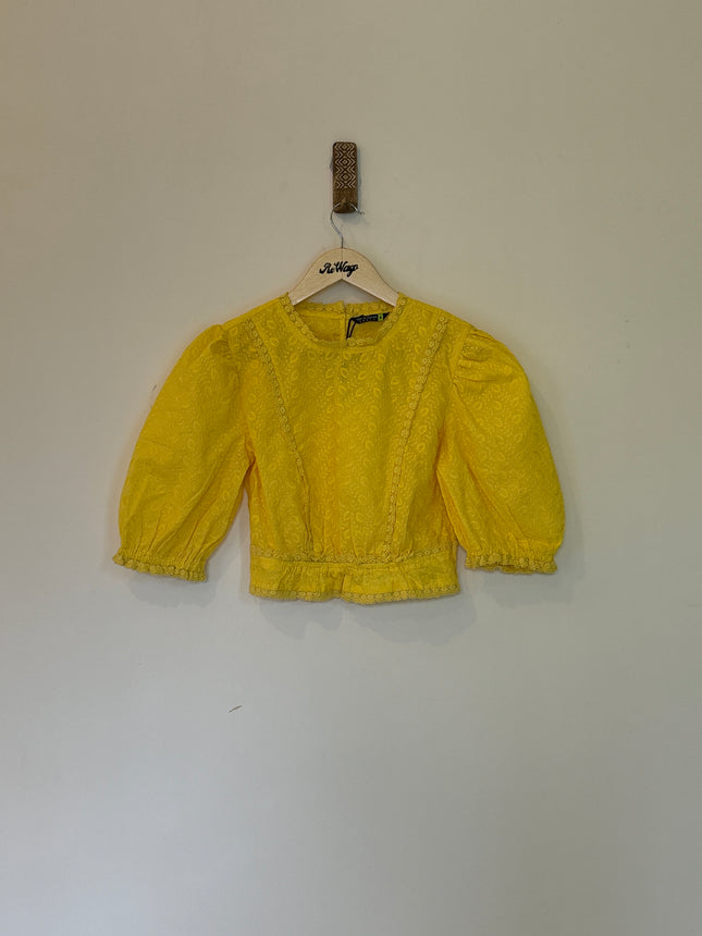 Tokyo Talkies Women’s Yellow Crop Top - M Size
