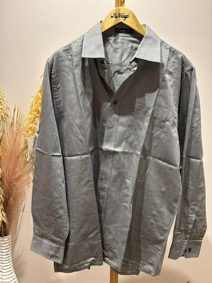 LOUIS PHILPE Men's Formal Gray Shirt - 2XL Size