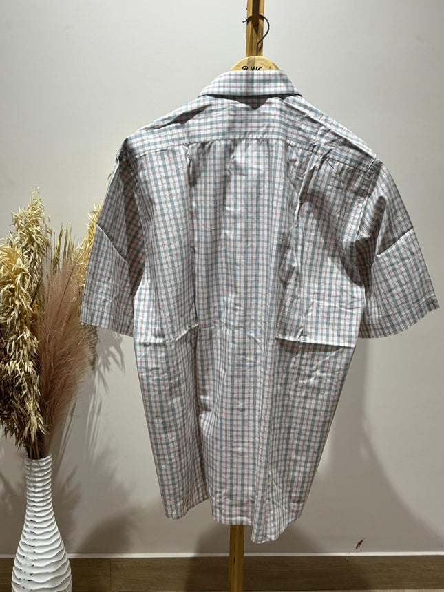 EGOMAN Men's Casual Check Shirt - 2XL Size