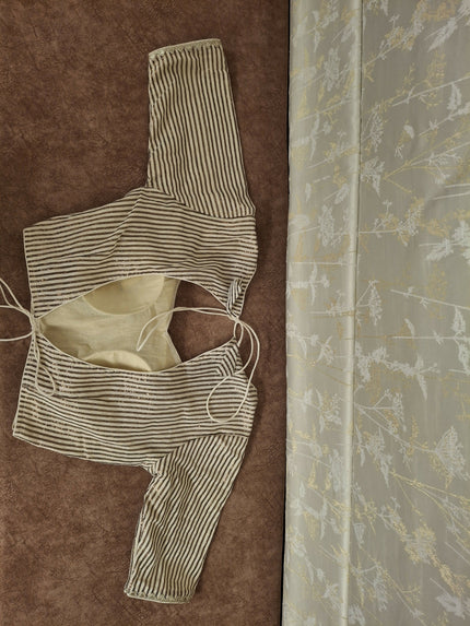 Padded Blouse - Back Open Tie Up - Ethnic and Modern - Suitable for M & S
