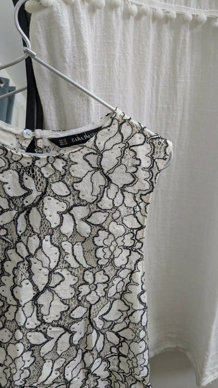 Women's Casual White Crop Top - S Size