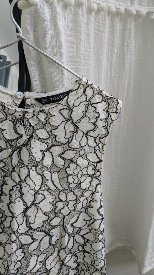 Women's Casual White Crop Top - S Size