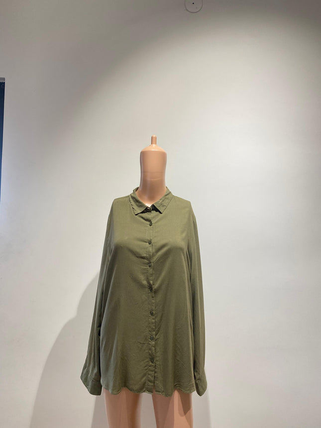 SPLASH Women's Casual Green Shirt - XL Size