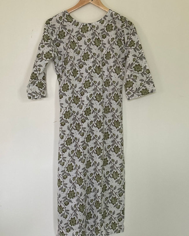 Women's Kurti Set Green - M Size