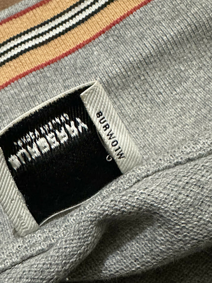 Authentic Burberry Men's Grey Polo Shirt Size S