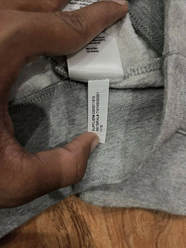 Men's Casual Polo RL Gray sweat T-shirt - L Size