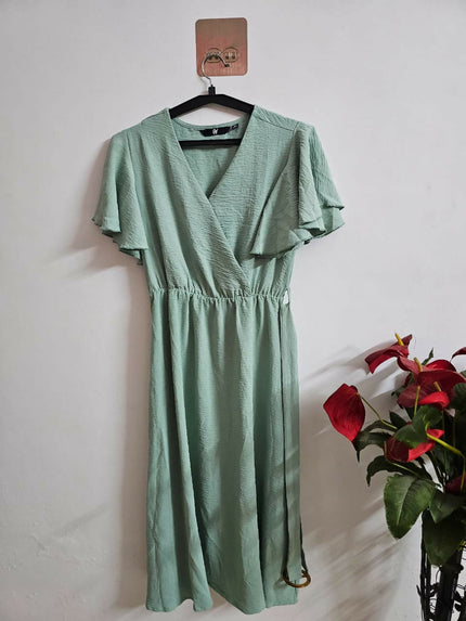Pistha Green Short Dress of S size