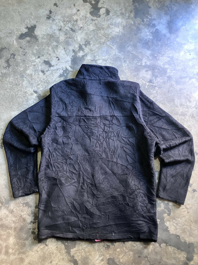 IAMNOTHUMANBEING Men's Fleece Black jacket(Sherpa) - L Size