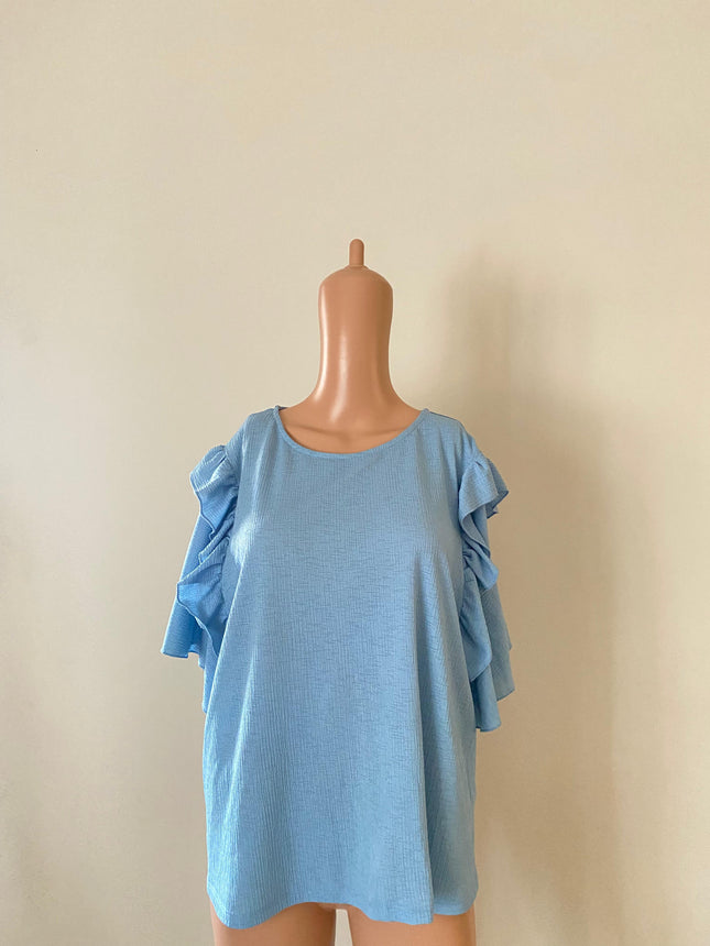 MAX Women's Casual Blue Top - L Size