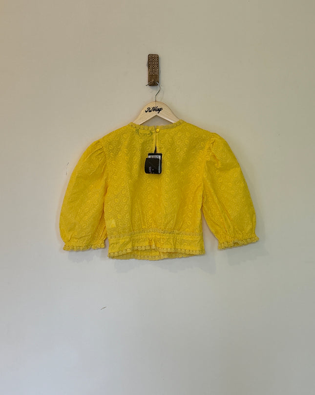 Tokyo Talkies Women’s Yellow Crop Top - M Size
