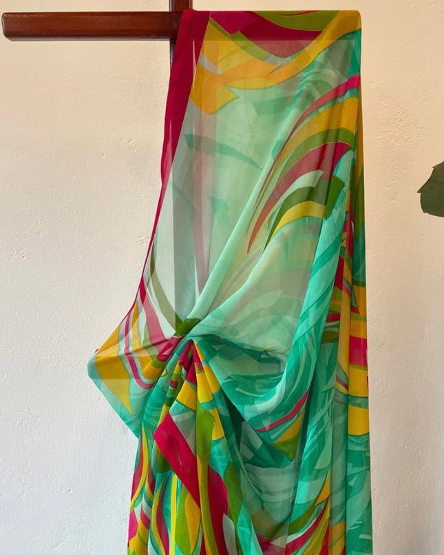 Women’s Printed Georgette Saree