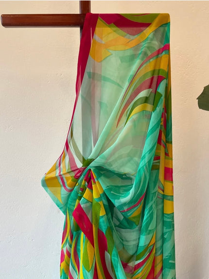 Women’s Printed Georgette Saree
