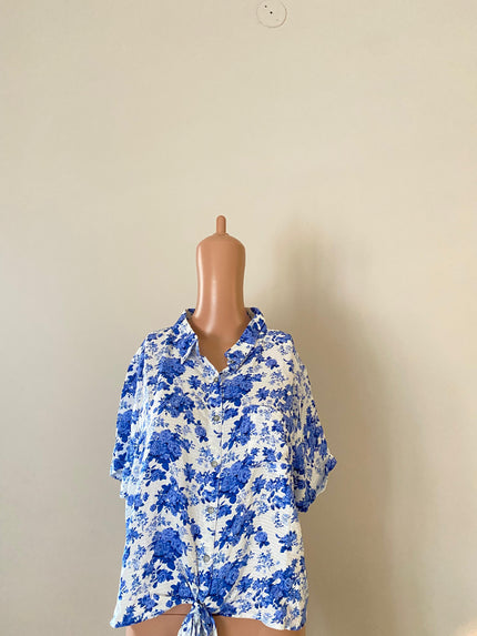 MAX Women's Casual Blue Top - L Size