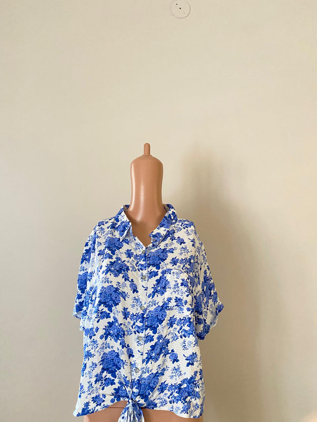 MAX Women's Casual Blue Top - L Size