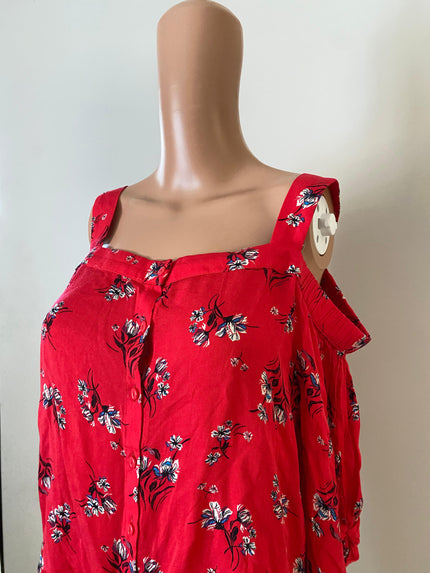 SPLASH Women's Casual Red Top - L Size