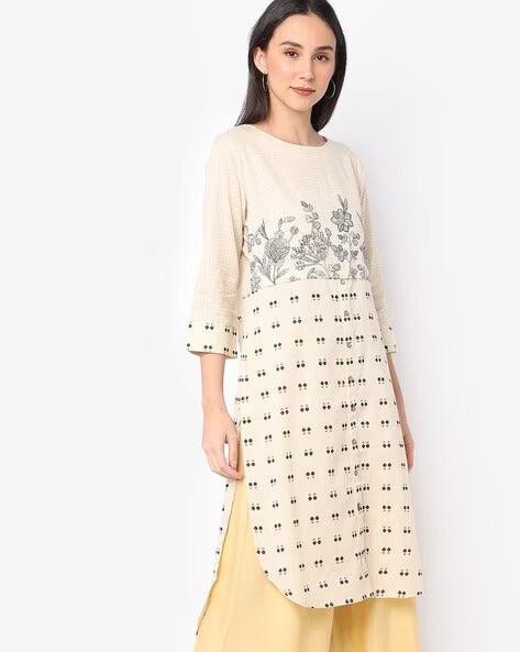Women's Kurti Cream - XS Size