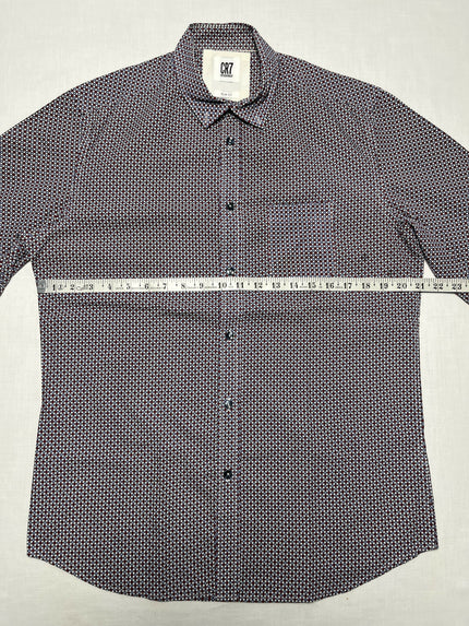 CR7 Men's Printed Long Sleeve Shirt