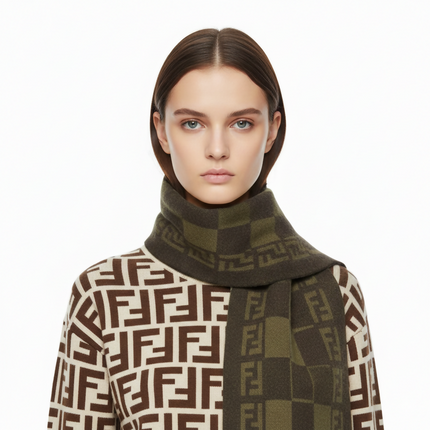 Pre owned Fendi Roma FF Logo Women's Scarf!