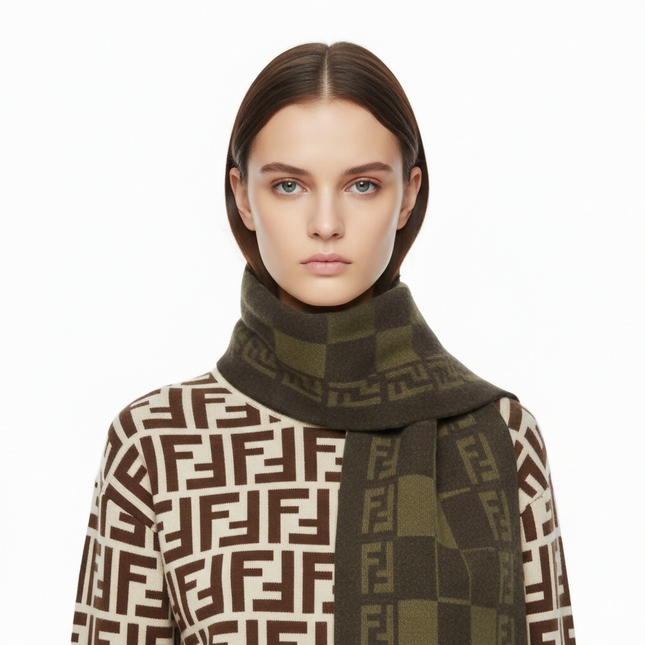 Pre owned Fendi Roma FF Logo Women's Scarf!