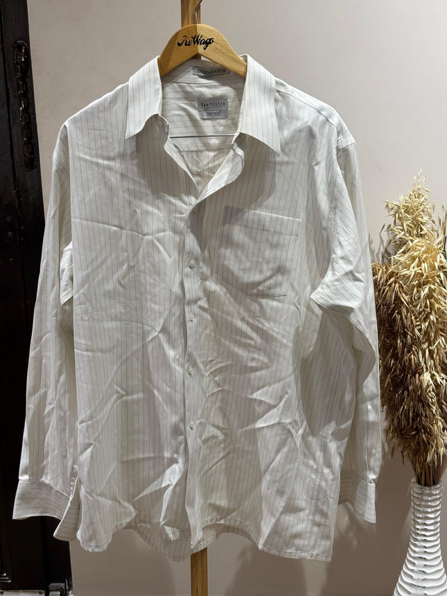 VANHEUSEN Men's Formal White Shirt - 2XL Size