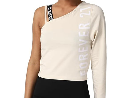 Forever 21 Women’s Beige Crop Top - M size