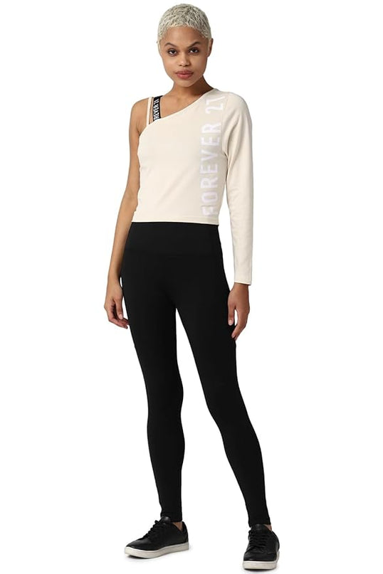 Forever 21 Women’s Beige Crop Top - M size