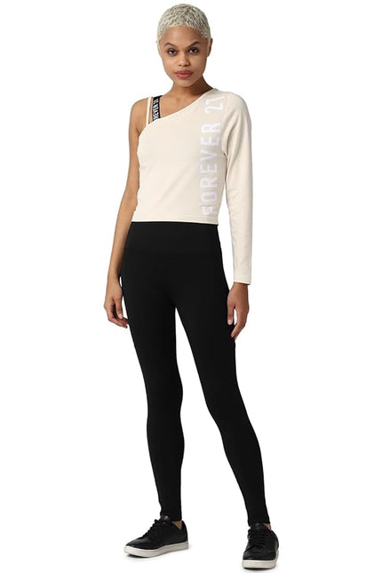Forever 21 Women’s Beige Crop Top - M size