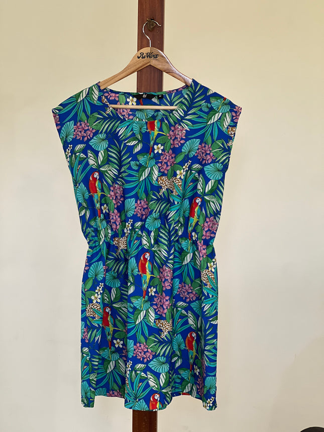 Fig Women’s Multicolor Printed Dress - M Size