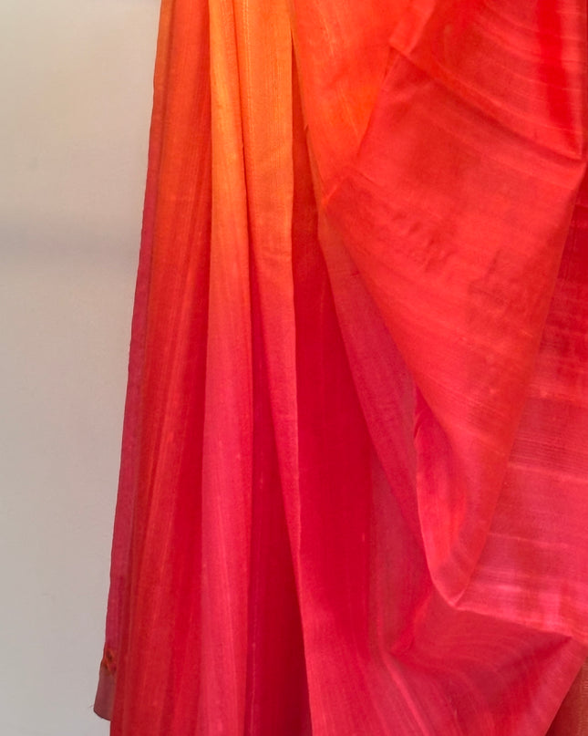 Red and Orange Women’s Saree